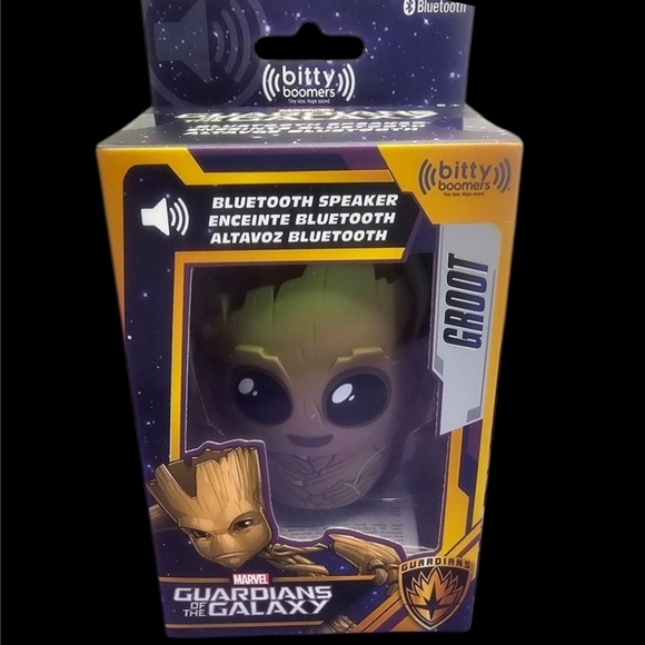 Marvel Guardians of the Galaxy Groot Bluetooth Speaker - Black, Gold, Brown - Picture 1 of 3
